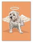 Cairn Terrier Angel Wing Birthday Card