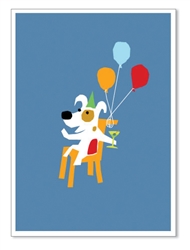 Greeting Card: Cheers to another fantastic year.  Happy Birthday!" (inside)(1 card)