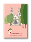 SF: St. Peter & Paul Church: Fridge Magnet (NEW) (1 QT)