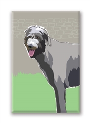 Irish Wolfhound Fridge Magnet
