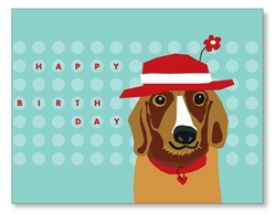 Basset Birthday Card