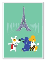 Paris: Eiffel Tower: Blank Inside (1 card)