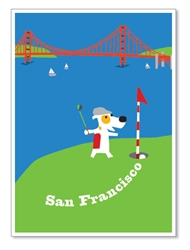SF, Golfing at Lincoln Park: Blank Inside (1 card)