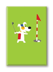 Fridge Magnet: Golfing (1 QT)