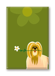 Shih Zhu, with Daisy Fridge Magnet