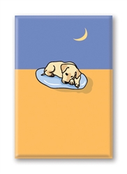 Labrador, Sleeping Puppy Fridge Magnet