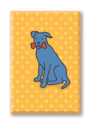 Dog, with Bone Fridge Magnet