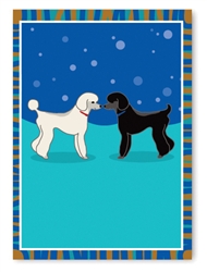 Poodles Greeting Card