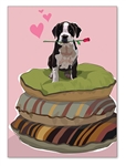 Pitbull Terrier Friendship Card