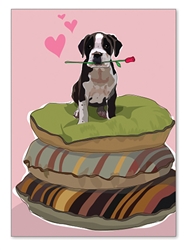 Pitbull Terrier Friendship Card