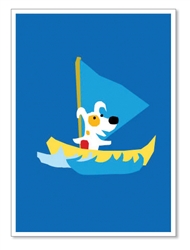 Greeting Card: "Wishing you another year of fantastic sailing...Happy Birthday!"(inside)(1 card)