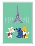 Paris: Eiffel Tower: Blank Inside (1 card)