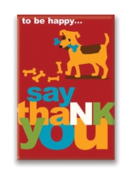 12 Ways to Be Happy...Say Thank You, Fridge Magnet
